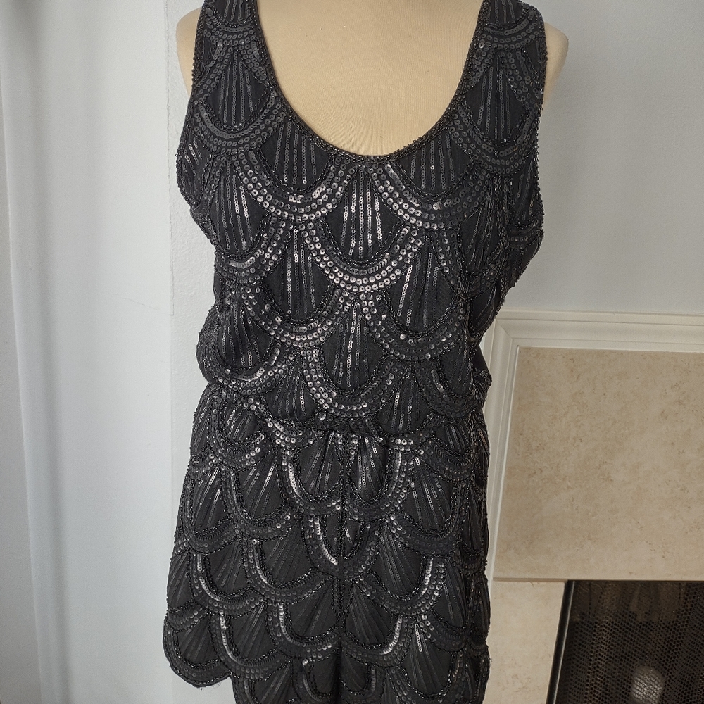 BeJeweled, Sparkle Dressy Short Jumper Black M - Picture 2 of 9